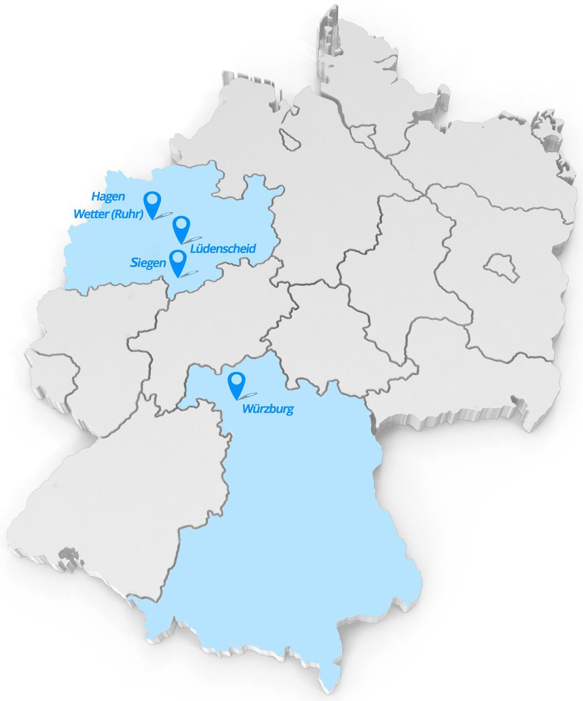 Karte aller Standorte